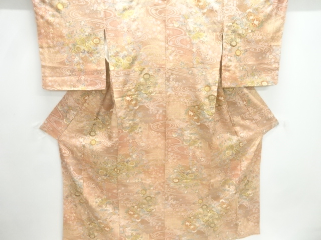 JAPANESE KIMONO / UNUSED KOMON / FLOWER & BIRD